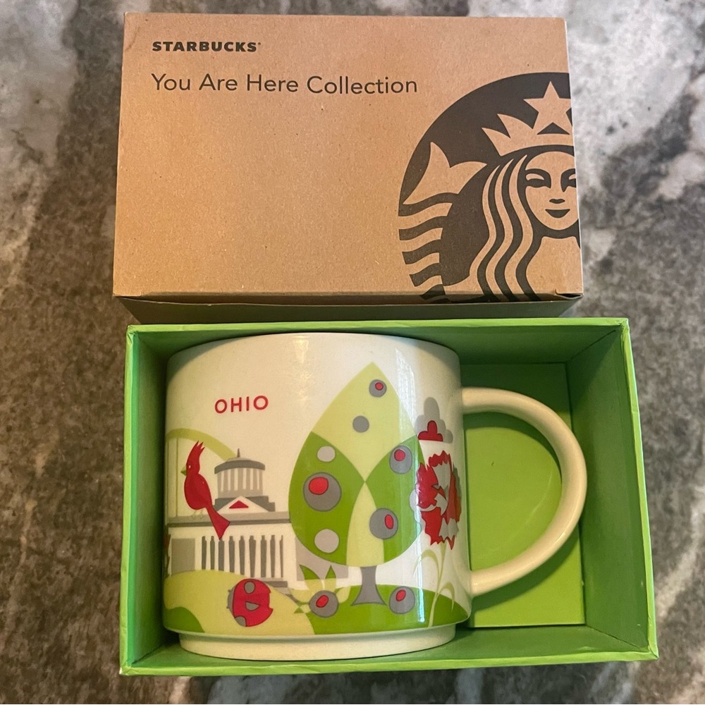Starbucks Are We Here Mug ..Ohio From Smoke free home